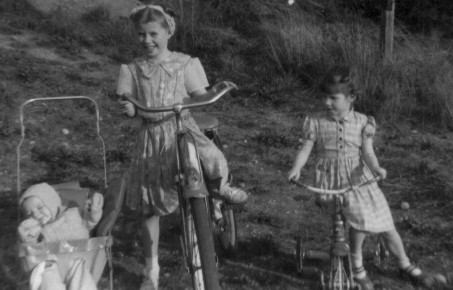 Biking in our Yard